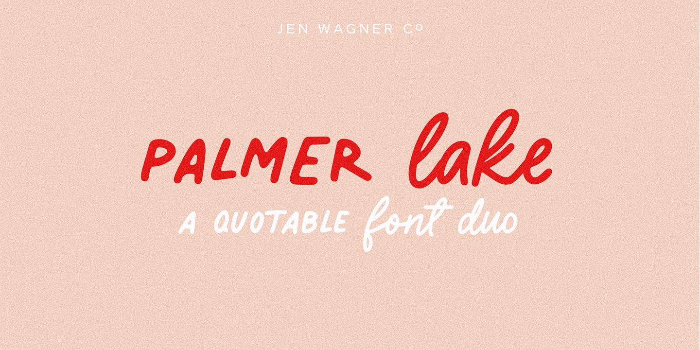 Palmer Lake Print Font preview
